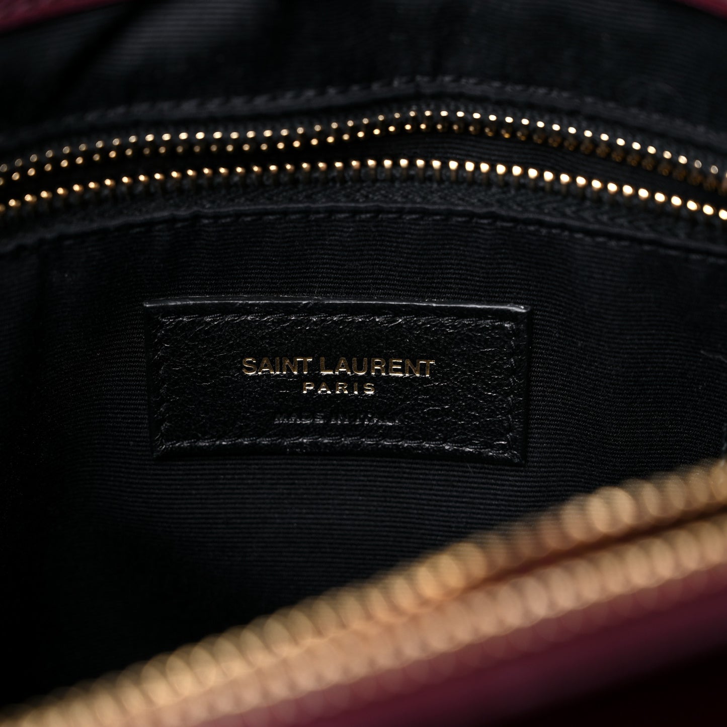 Calfskin Y Quilted Monogram Medium Loulou Chain Satchel Rouge Legion