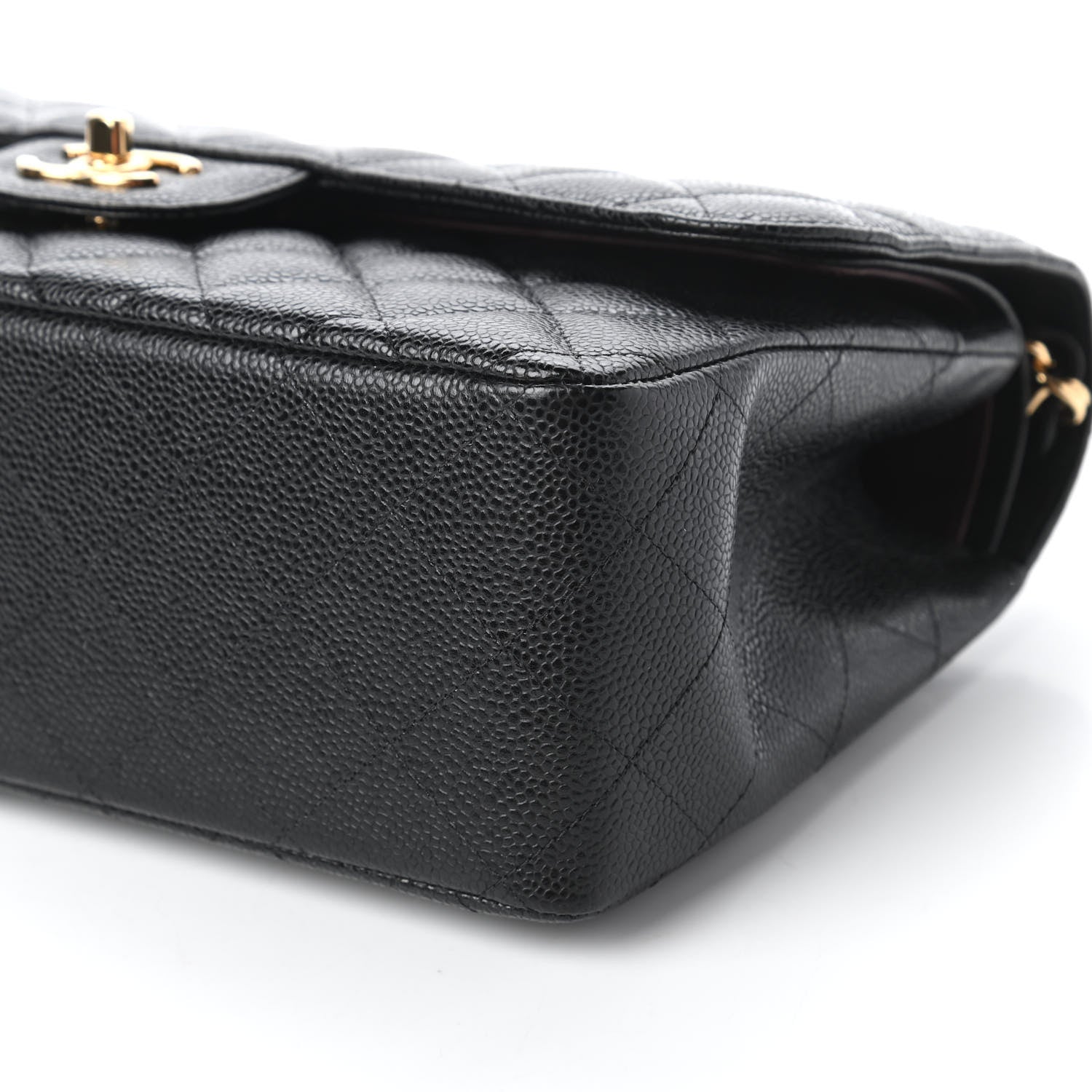 Chanel Caviar Quilted Jumbo Double Flap Black 7 of 11