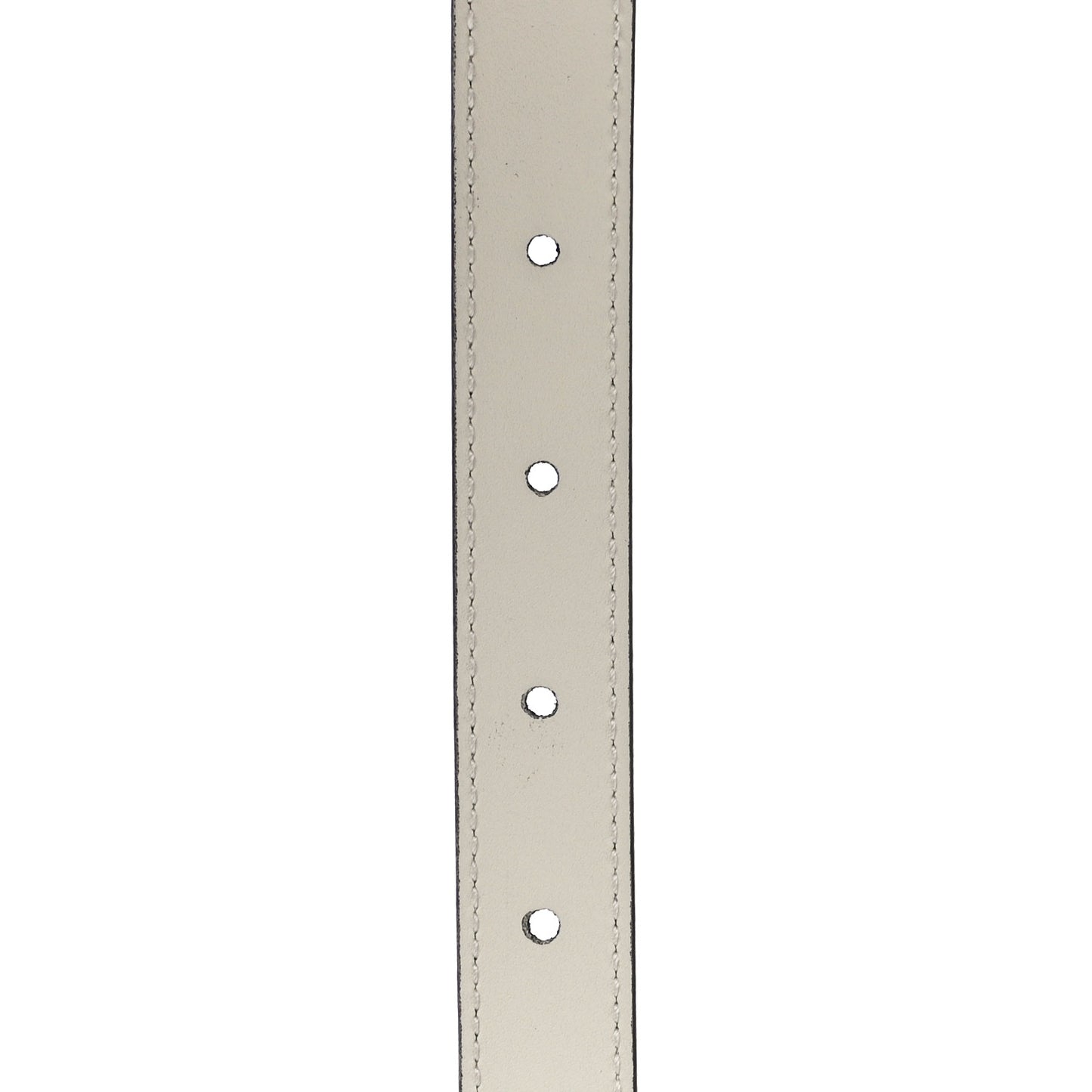 Plutone Calfskin Double G 20mm Belt 80 32 Mystic White