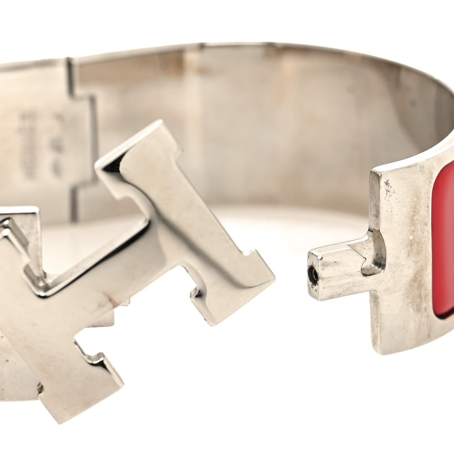 Enamel Wide Clic Clac H Bracelet PM Rouge Vif