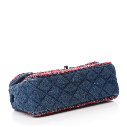 Chanel Denim Braided Mini Rectangular Flap Bag Blue 4 of 10