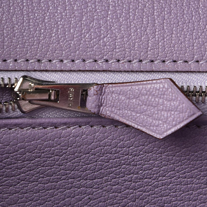 Hermes Epsom Horseshoe Birkin 35 Etain Lilac 18 of 27