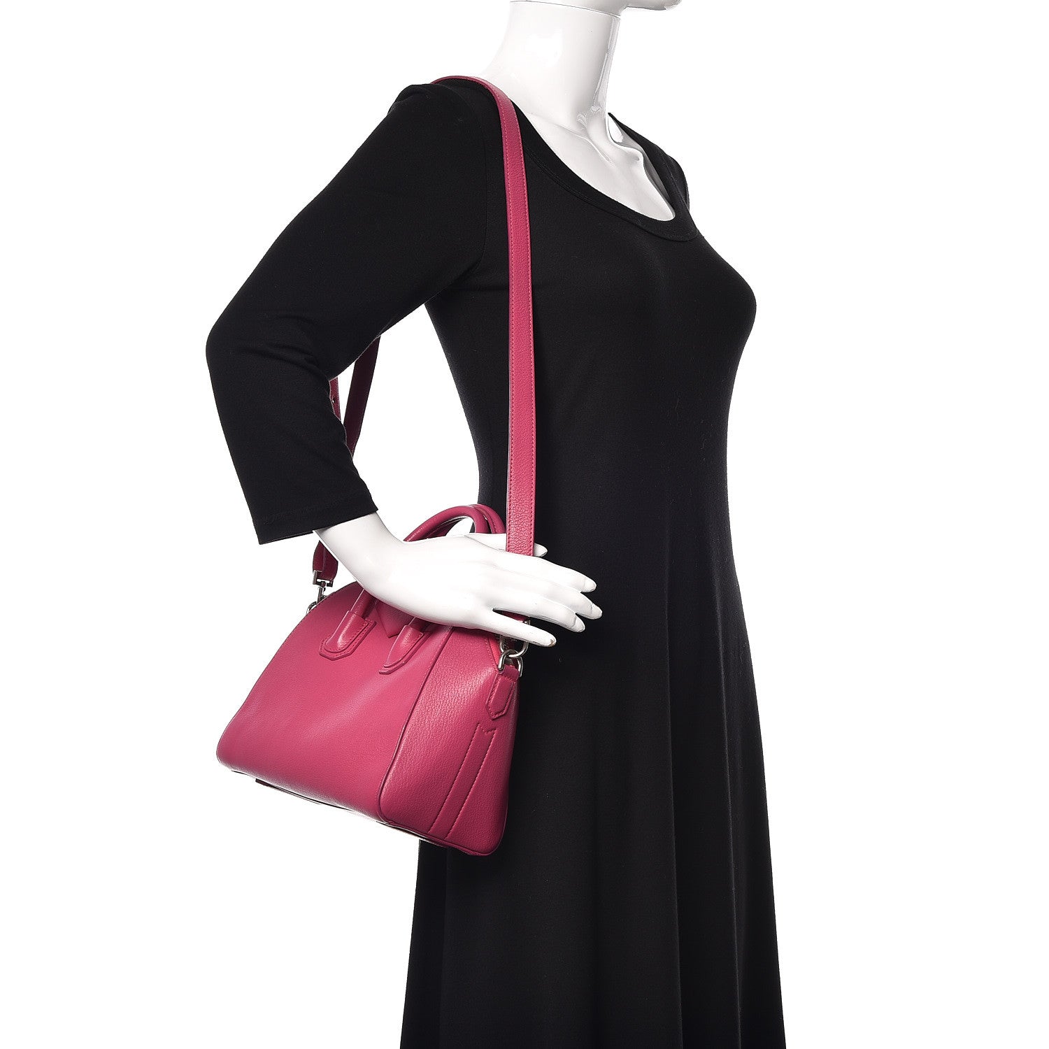 Givenchy Sugar Goatskin Mini Antigona Magenta 2 of 15