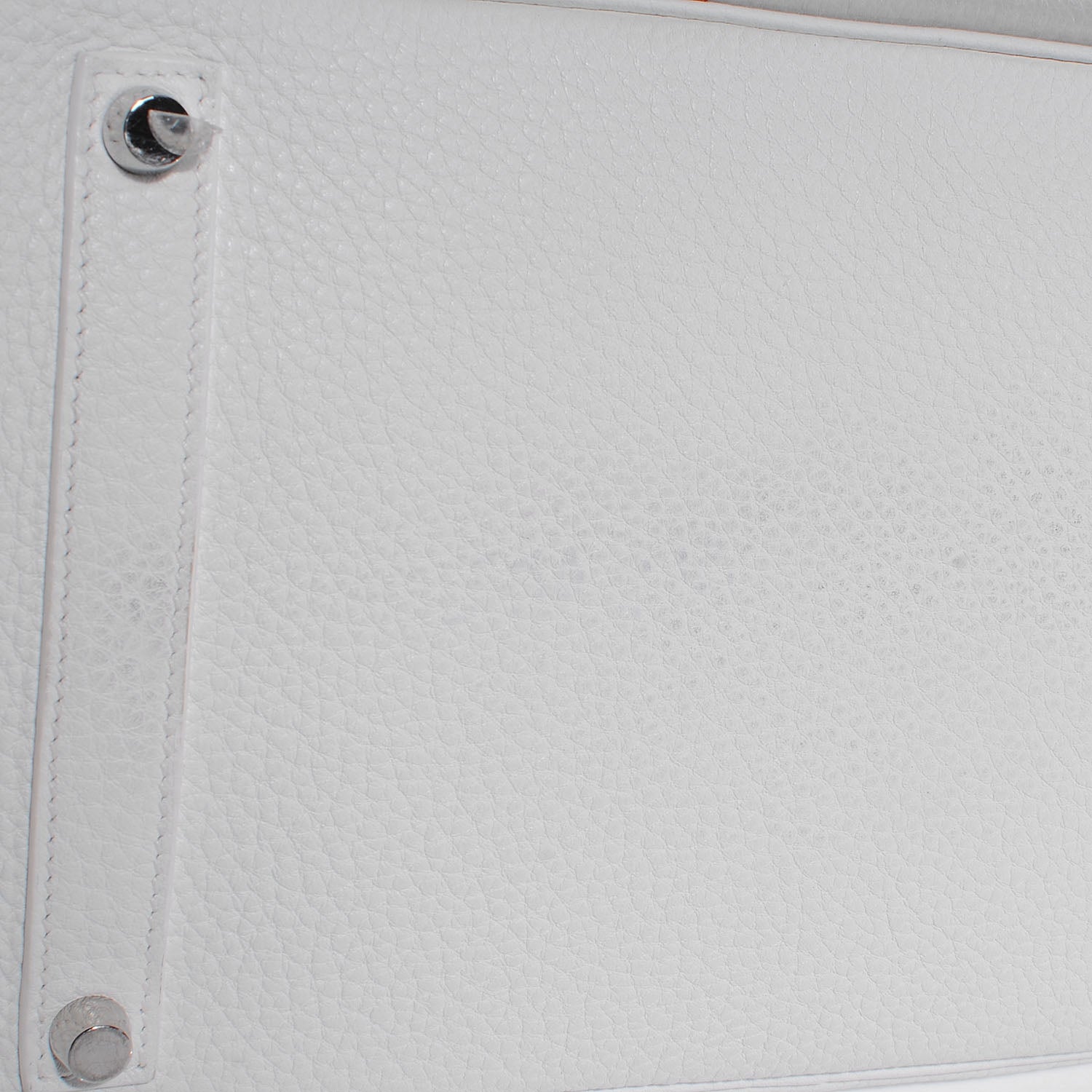 Hermes Taurillon Clemence Lizard Club Birkin 35 Blanc Gris Perle Sanguine 6 of 13