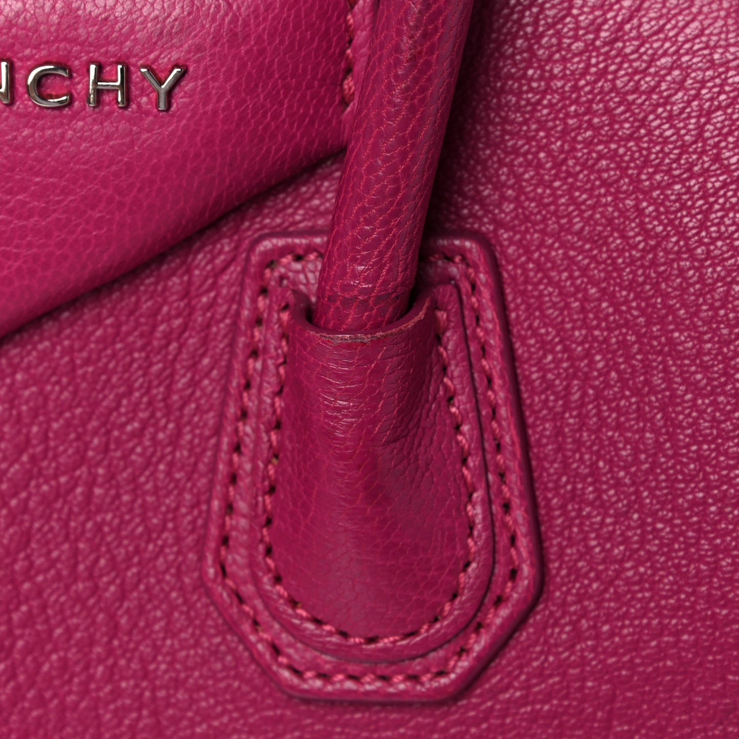 Sugar Goatskin Mini Antigona Magenta