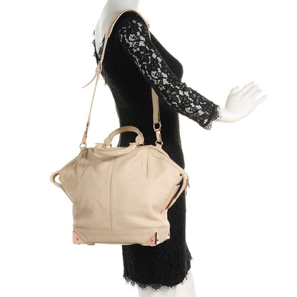 Alexander Wang Pebbled Calfskin Large Emile Eggshell 2 of 8