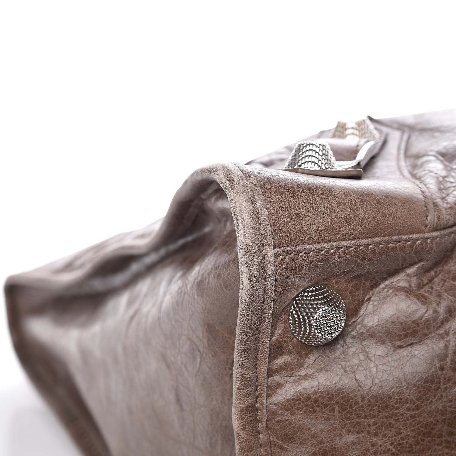 Balenciaga Agneau Giant 21 Silver Hardware Weekender Noix 8 of 12