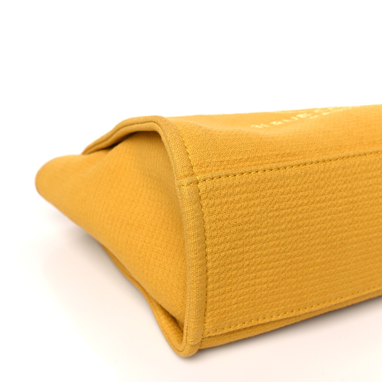 Chanel Mixed Fibers Small Deauville Tote Yellow 9 of 10