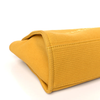 Chanel Mixed Fibers Small Deauville Tote Yellow 9 of 10