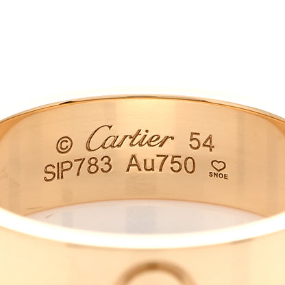 Cartier 18K Yellow Gold 5.5mm LOVE Ring 54 6.75 4 of 5