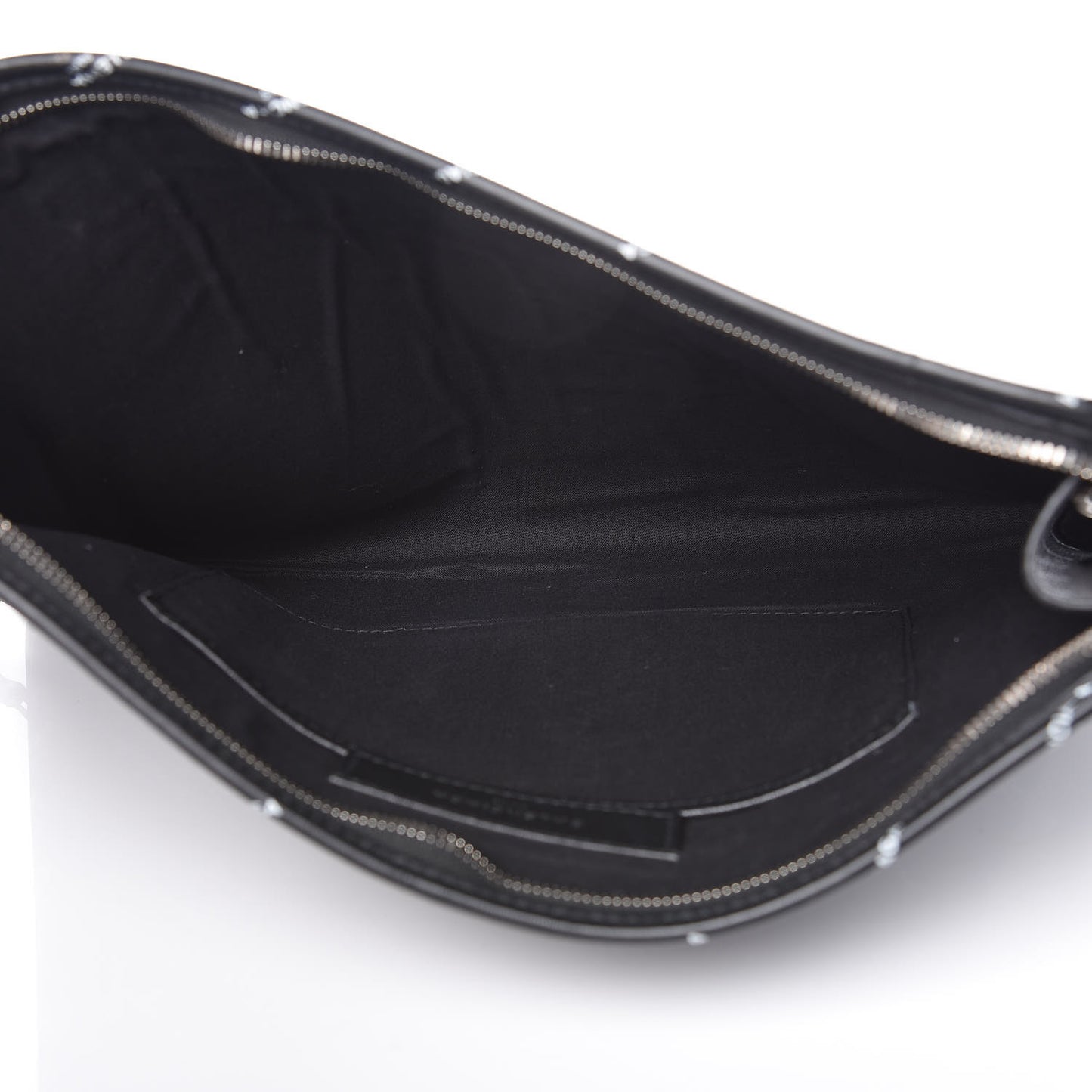 Calfskin Allover Logo Documents Case Black