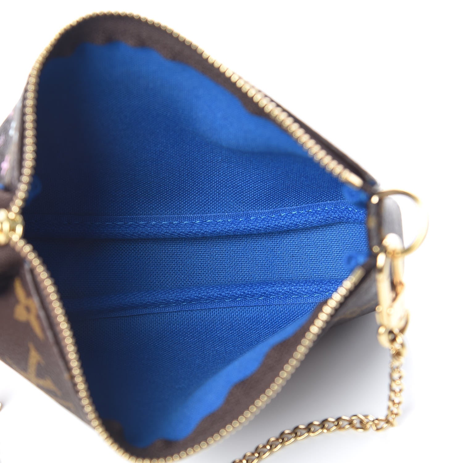 Louis Vuitton Monogram 2019 Christmas Animation Mini Venice Pochette Accessories Blue 5 of 8
