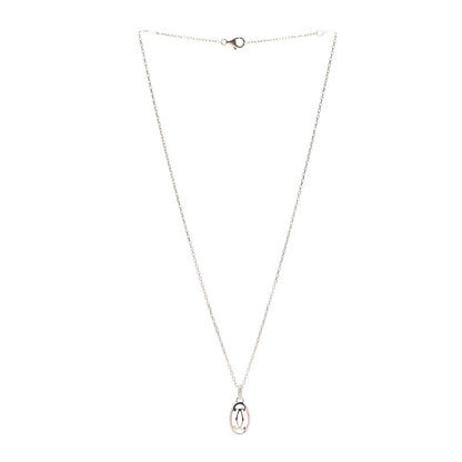 Cartier 18K Pink Gold Diamond Logo Pendant Necklace 3 of 7