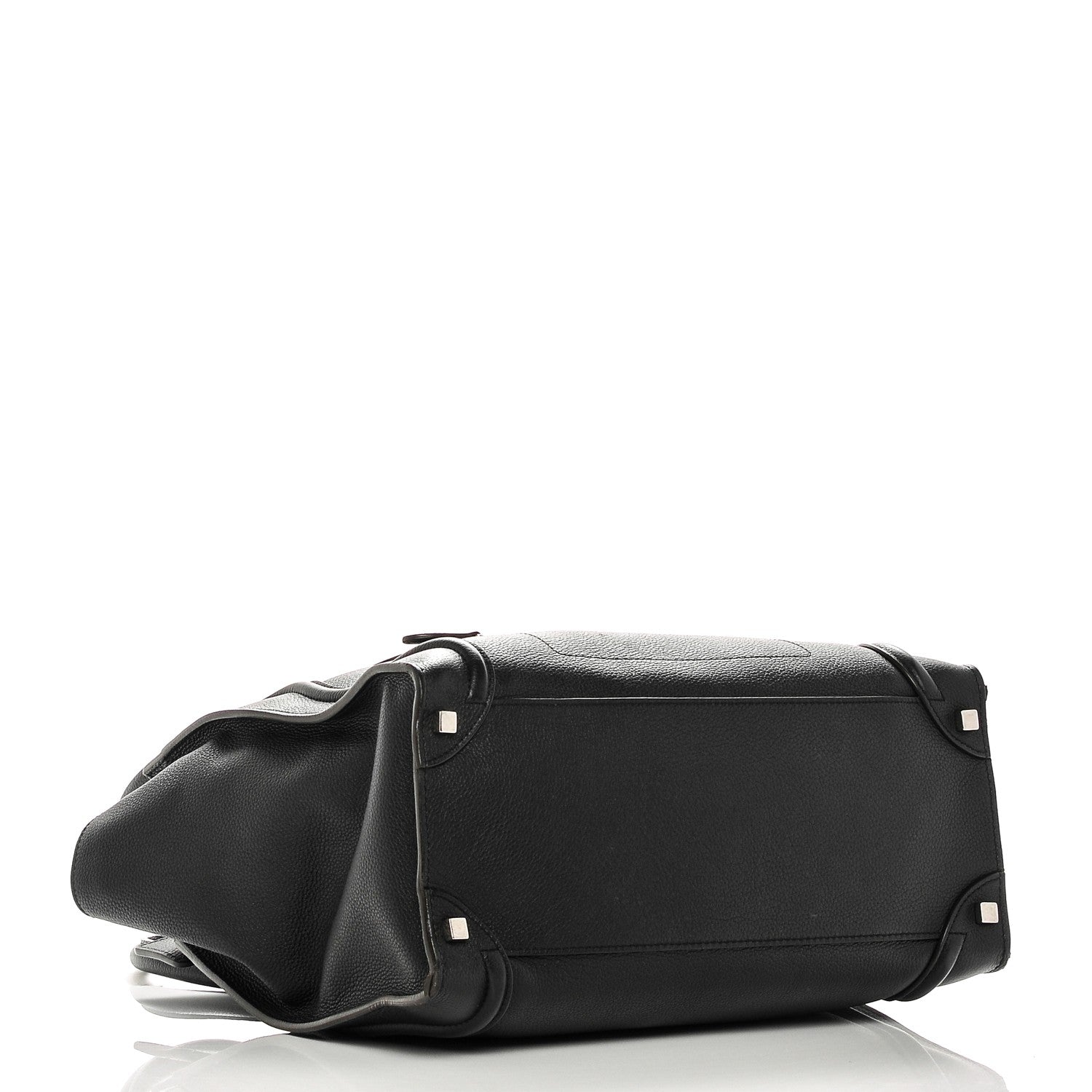 Celine Drummed Calfskin Shoulder Luggage Black 4 of 8