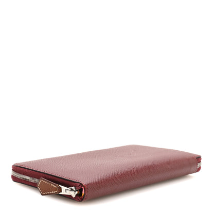 Hermes Epsom Silk'In Wallet  Rouge H 4 of 8