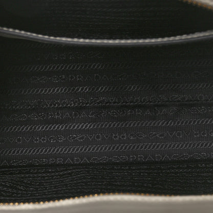 Prada Saffiano Soft Calfskin Small Zippered Tote White 5 of 9