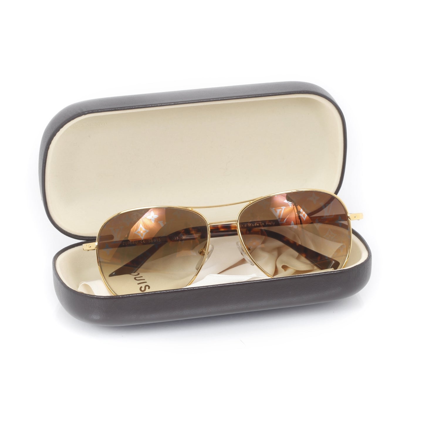 Conspiration Pilote Aviator Sunglasses Gold