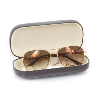 Louis Vuitton Conspiration Pilote Aviator Sunglasses Gold 12 of 12