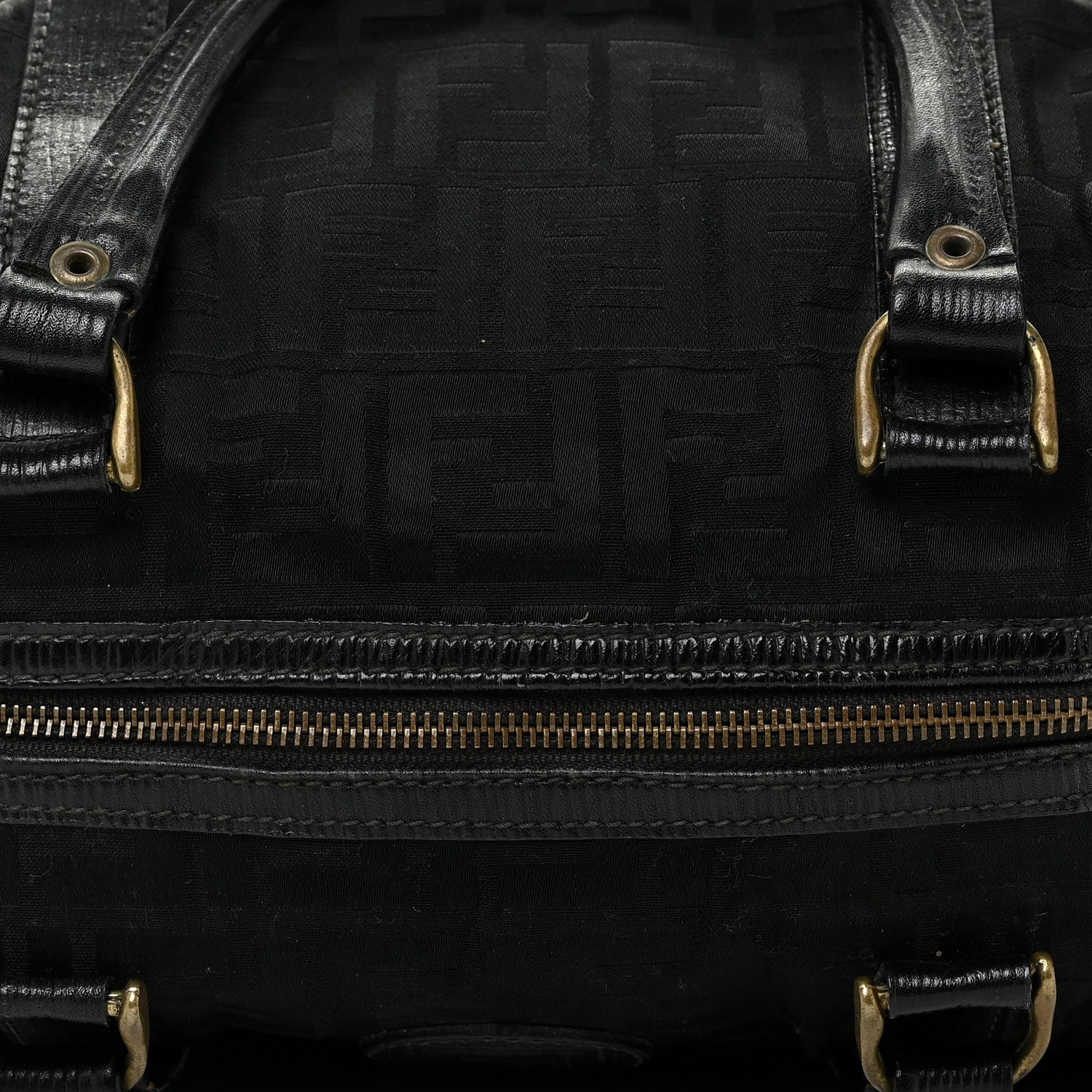 Fendi Canvas Zucca Bowler Black 34 of 37