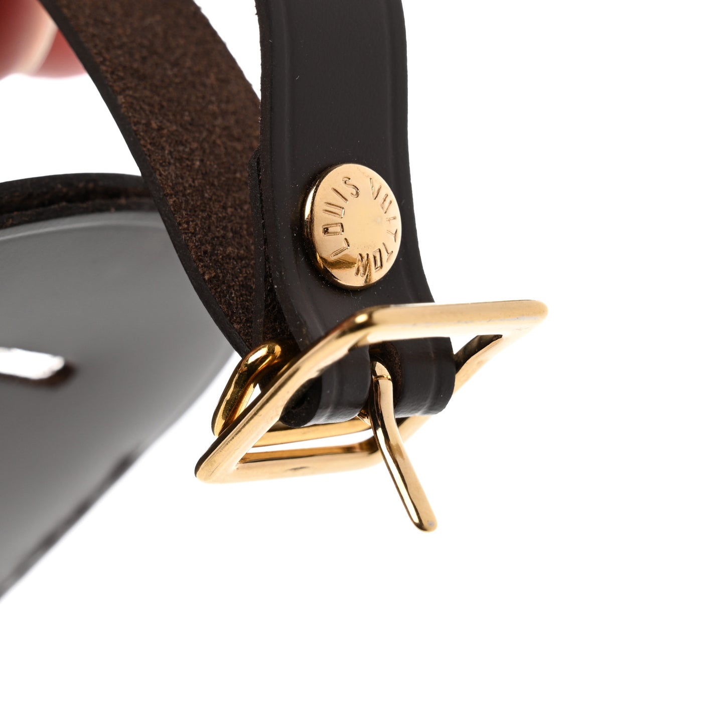 Calfskin Year of the Ox Vivienne Luggage Tag Ebene