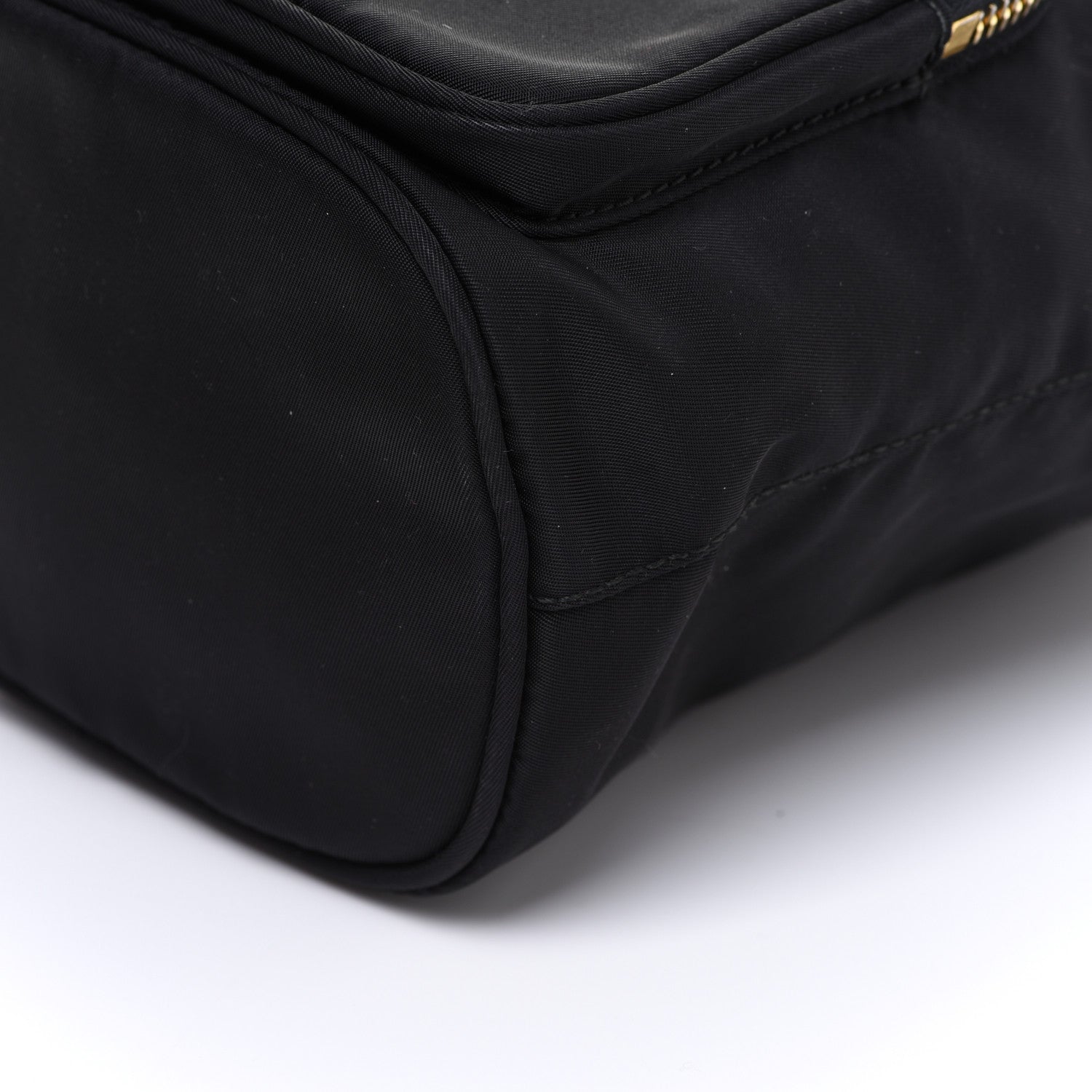 Prada Saffiano Tessuto Nylon Mini Bucket Crossbody Bag Black 11 of 14