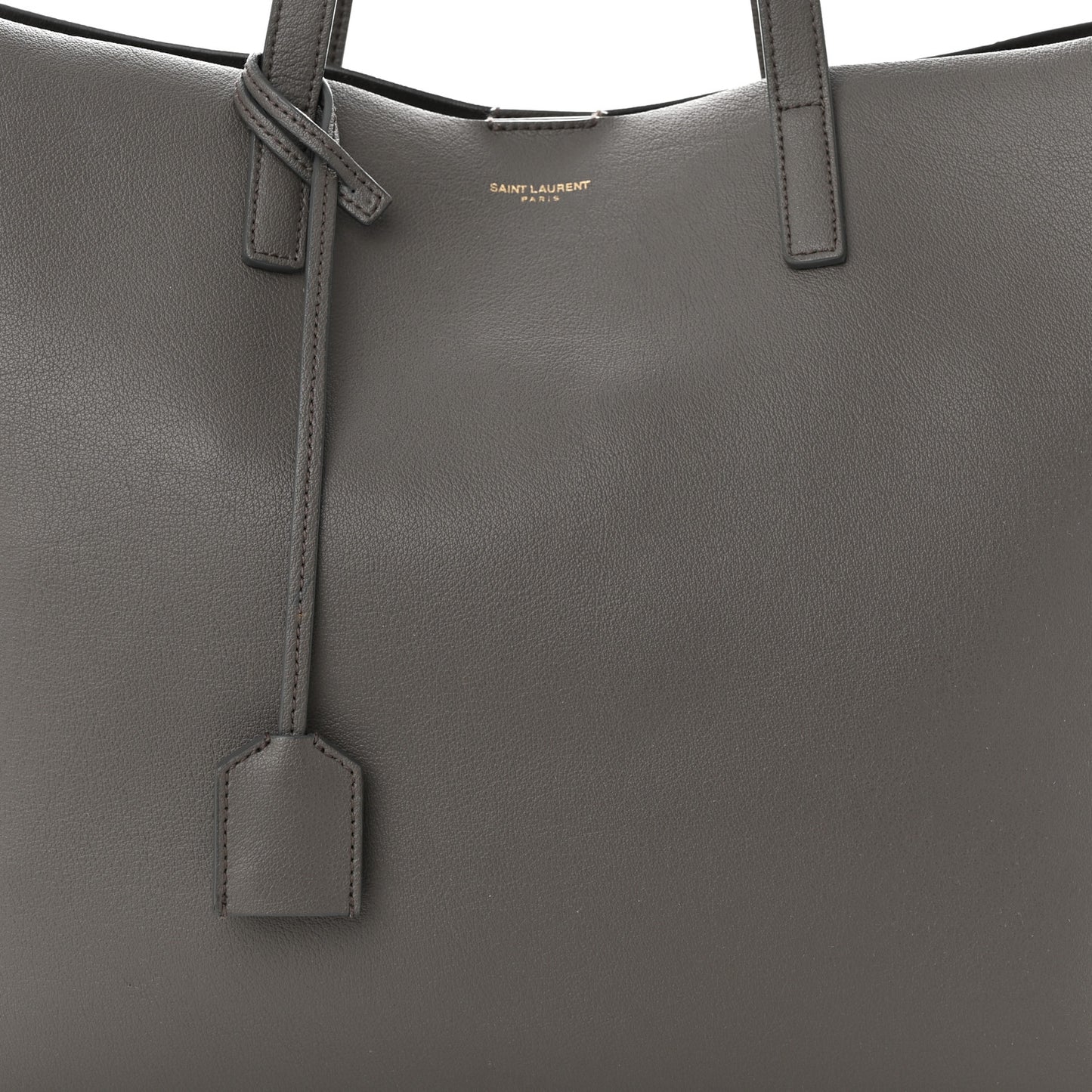 Calfskin Large Shopping Tote Asphalt