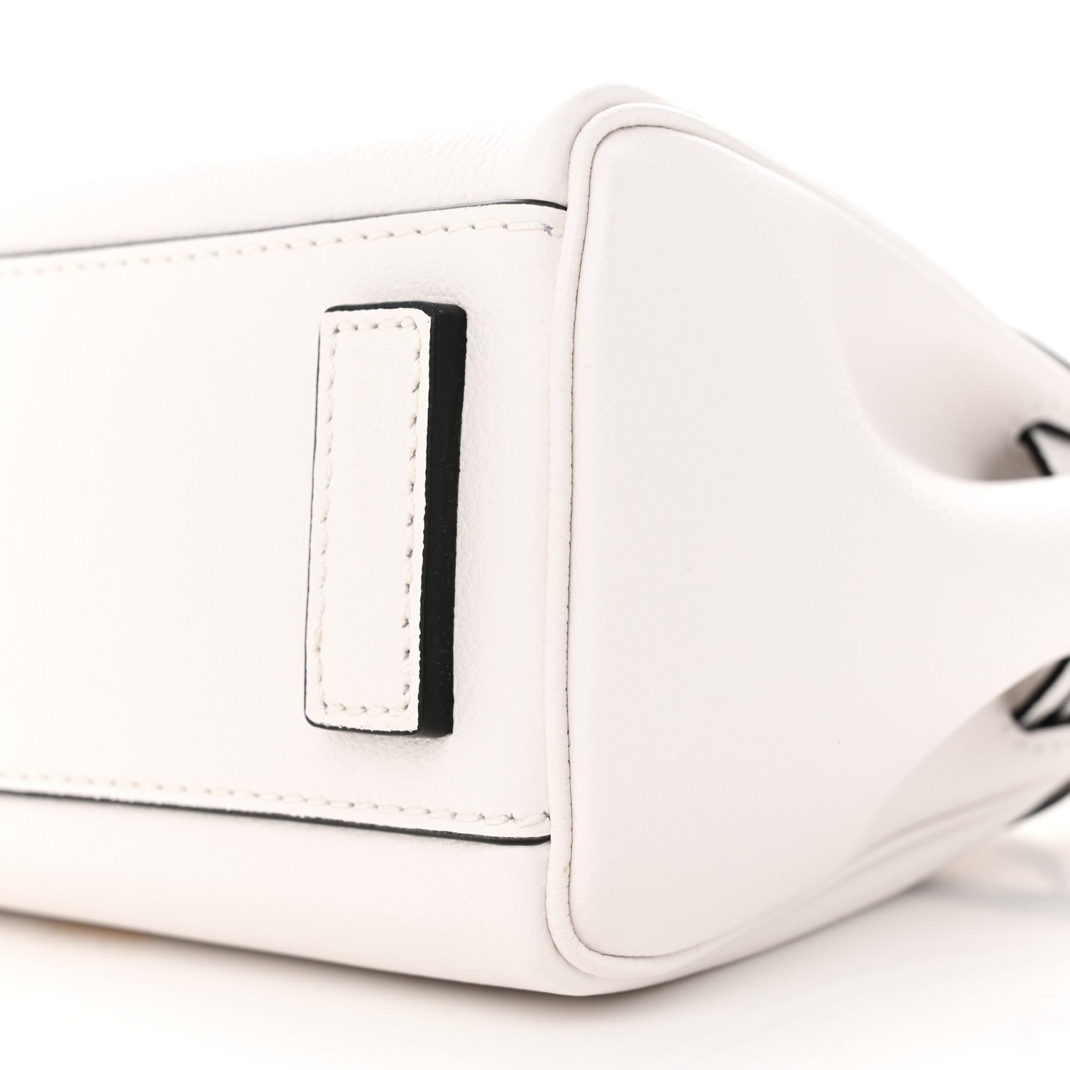 Versace Calfskin Medium La Medusa Top Handle Handbag Optical White 9 of 13