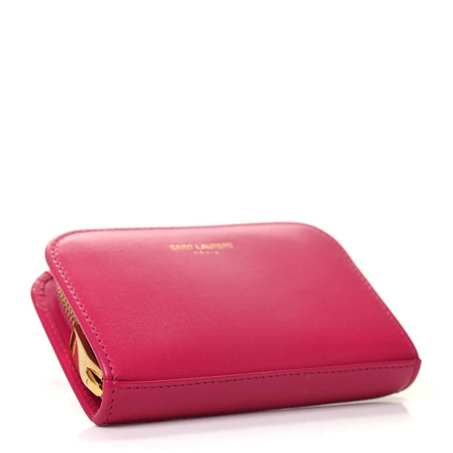 Calfskin Small Coin Purse Fuchsia