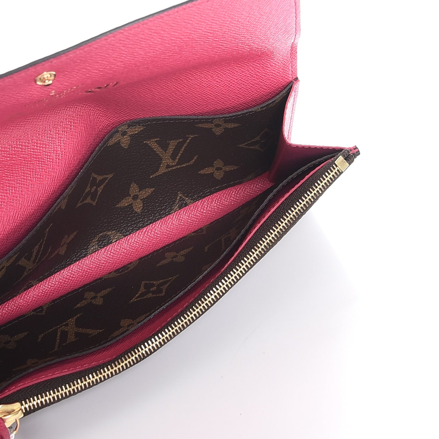 Monogram Emilie Wallet Hot Pink