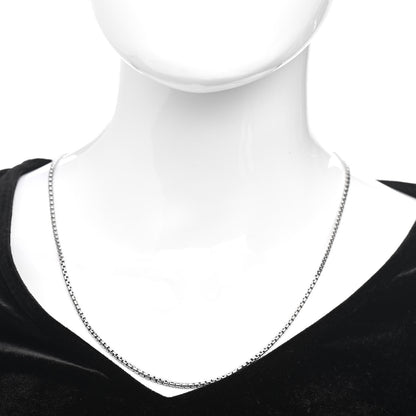 David Yurman Sterling Silver 2.7mm Small Box Chain Necklace 22" 2 of 4