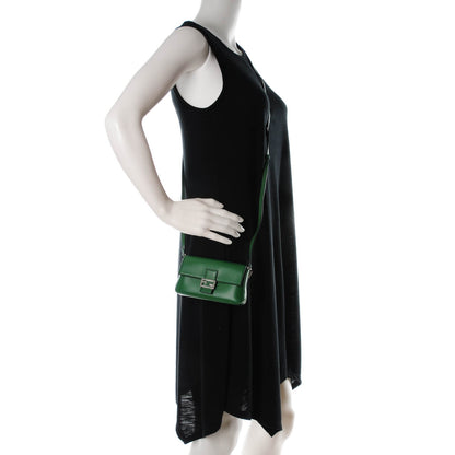 Fendi Nappa Micro Baguette Verde 2 of 8