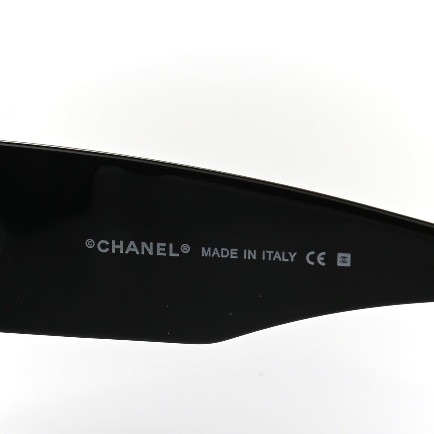 Black Crystal CC Logo Sunglasses 5096-B Black