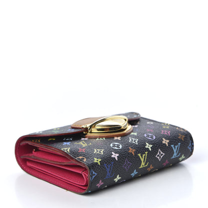Louis Vuitton Monogram Multicolor Joey Wallet Black Grenade 3 of 10