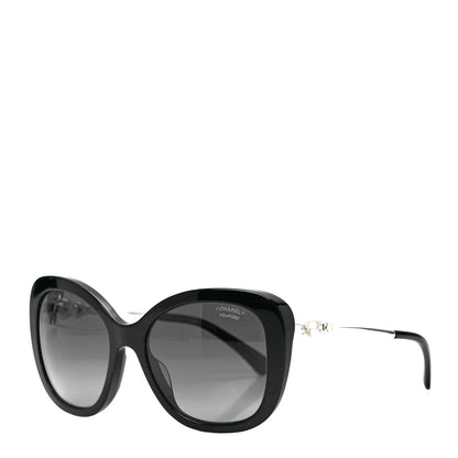 Chanel Acetate Polarized Butterfly Winter Pearl Sunglasses 5339-H-A Black 1 of 8