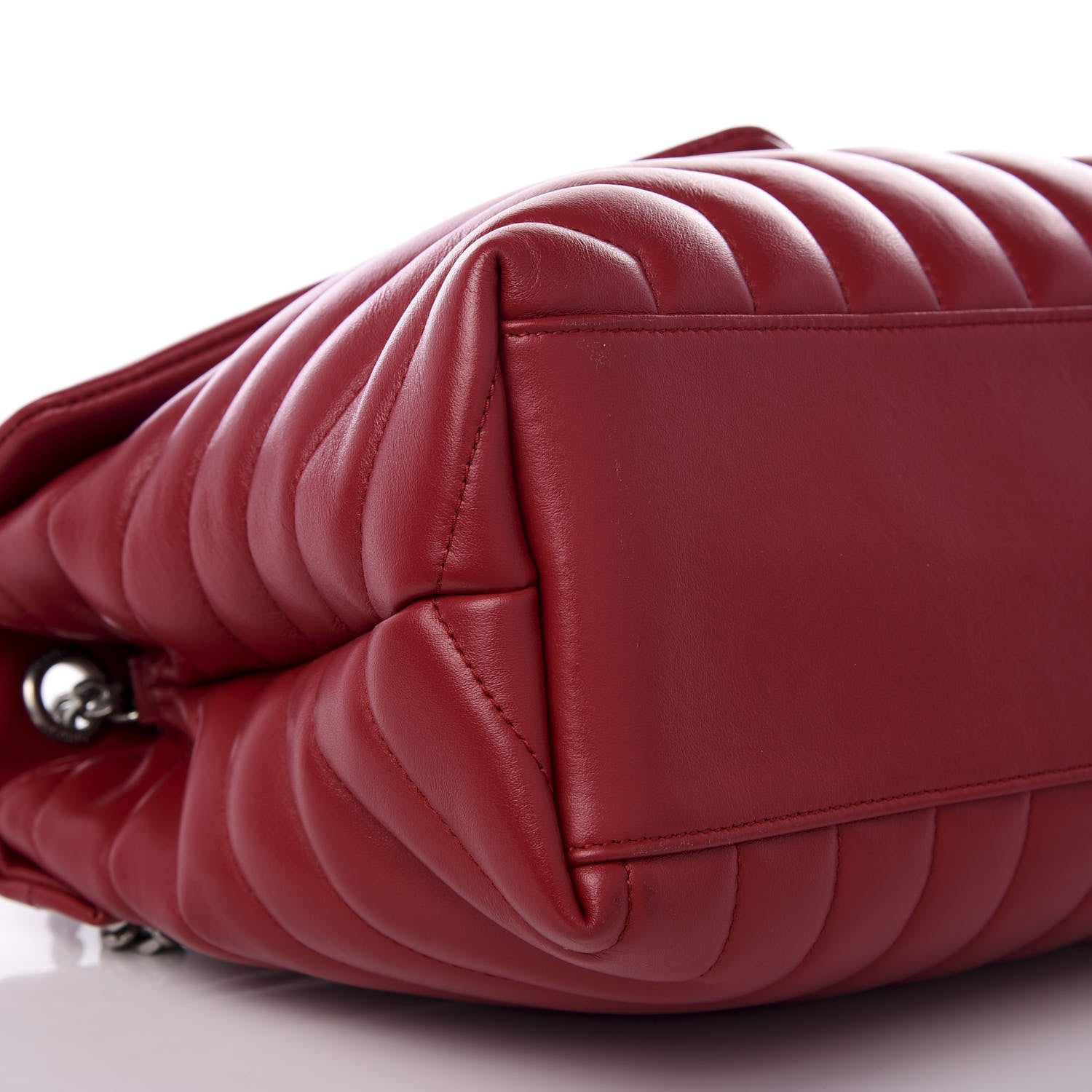 Saint Laurent Calfskin Y Quilted Monogram Medium Loulou Chain Satchel Palissandre 5 of 9