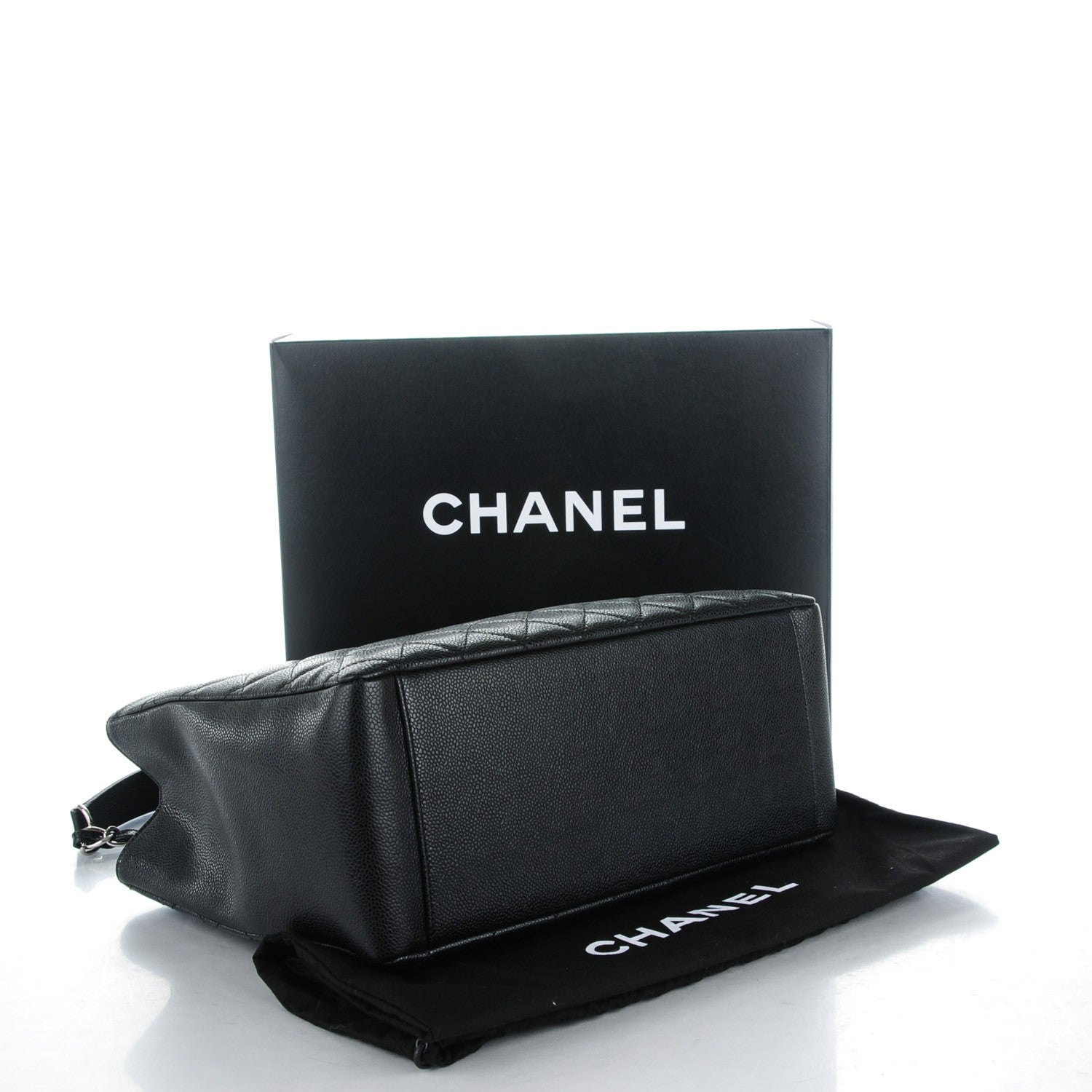 Chanel Caviar Quilted Grand Shopping Tote GST Black 4 of 7