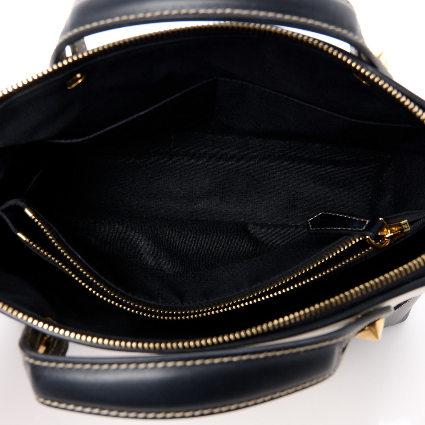 Canvas Vitello King Logo Embroidered Medium By The Way Boston Bag Grezzo Black