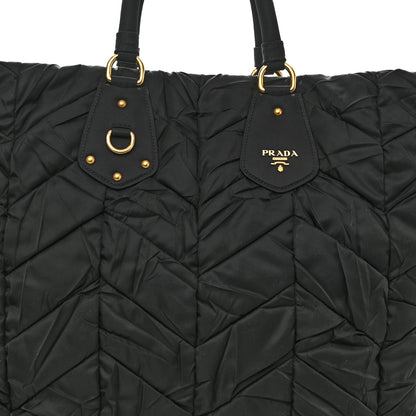 Prada Tessuto Nylon Gaufre Tote Black 7 of 12
