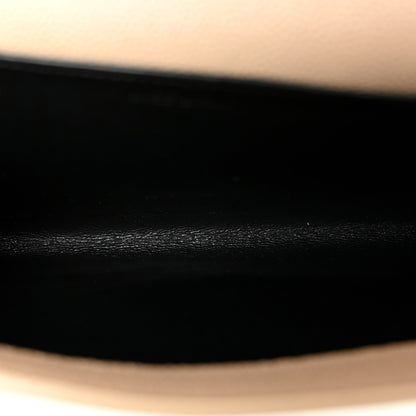 Saint Laurent Grain De Poudre Monogram Uptown Chain Wallet Dark Beige 5 of 10