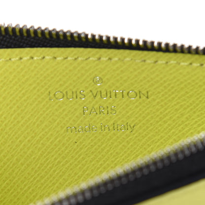 Louis Vuitton Monogram Taiga Coin Card Holder Yellow 6 of 8