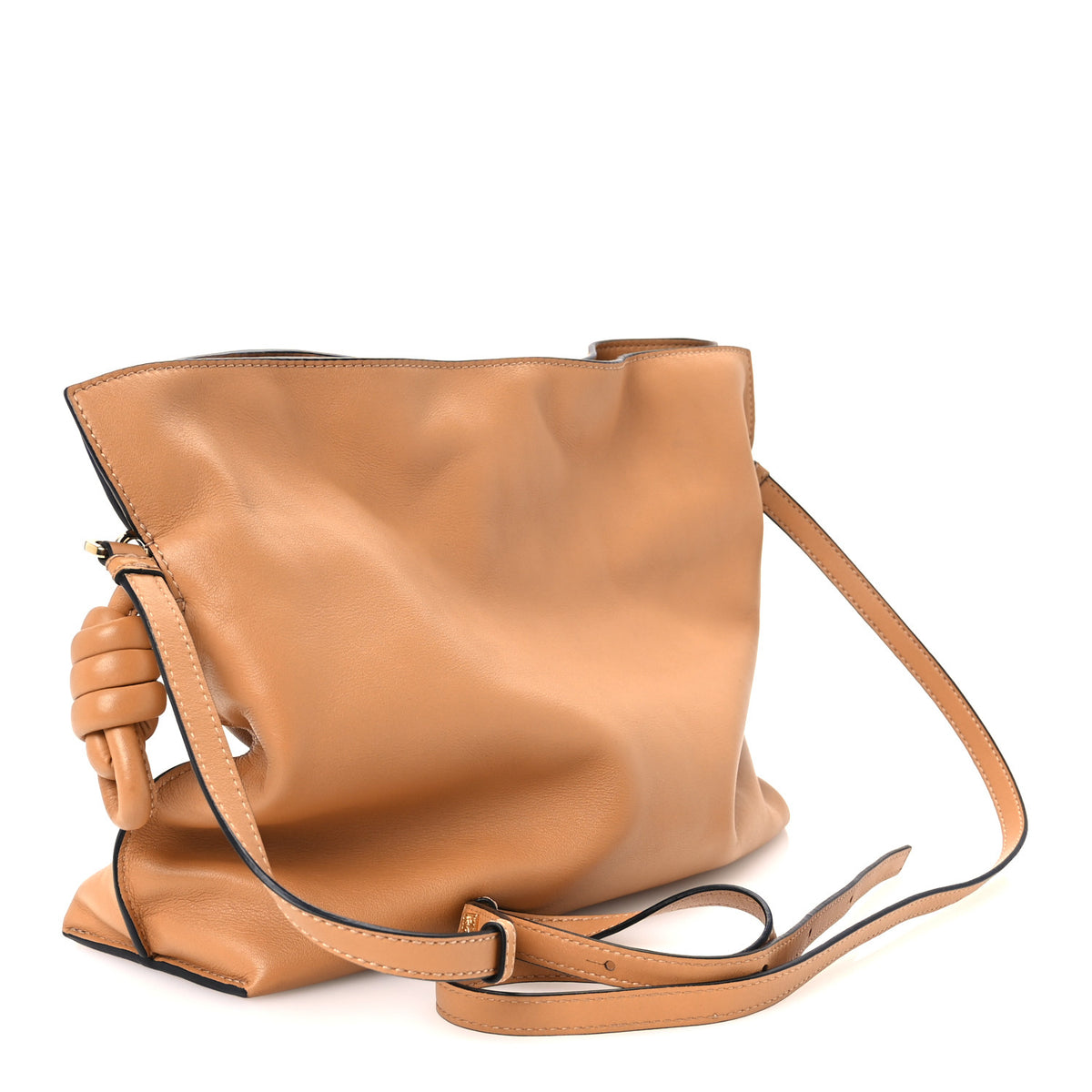 Nappa Medium Flamenco Knot Bag Warm Desert