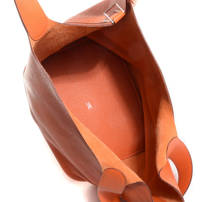 Hermes Taurillon Clemence Picotin Lock TGM Orange 5 of 12