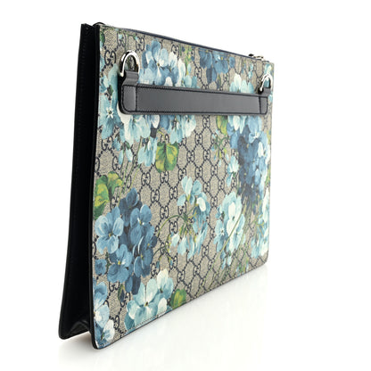 Gucci GG Supreme Monogram Blooms Messenger Blue 3 of 6