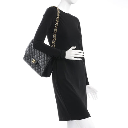 Chanel Caviar Quilted Jumbo Double Flap Black 2 of 8