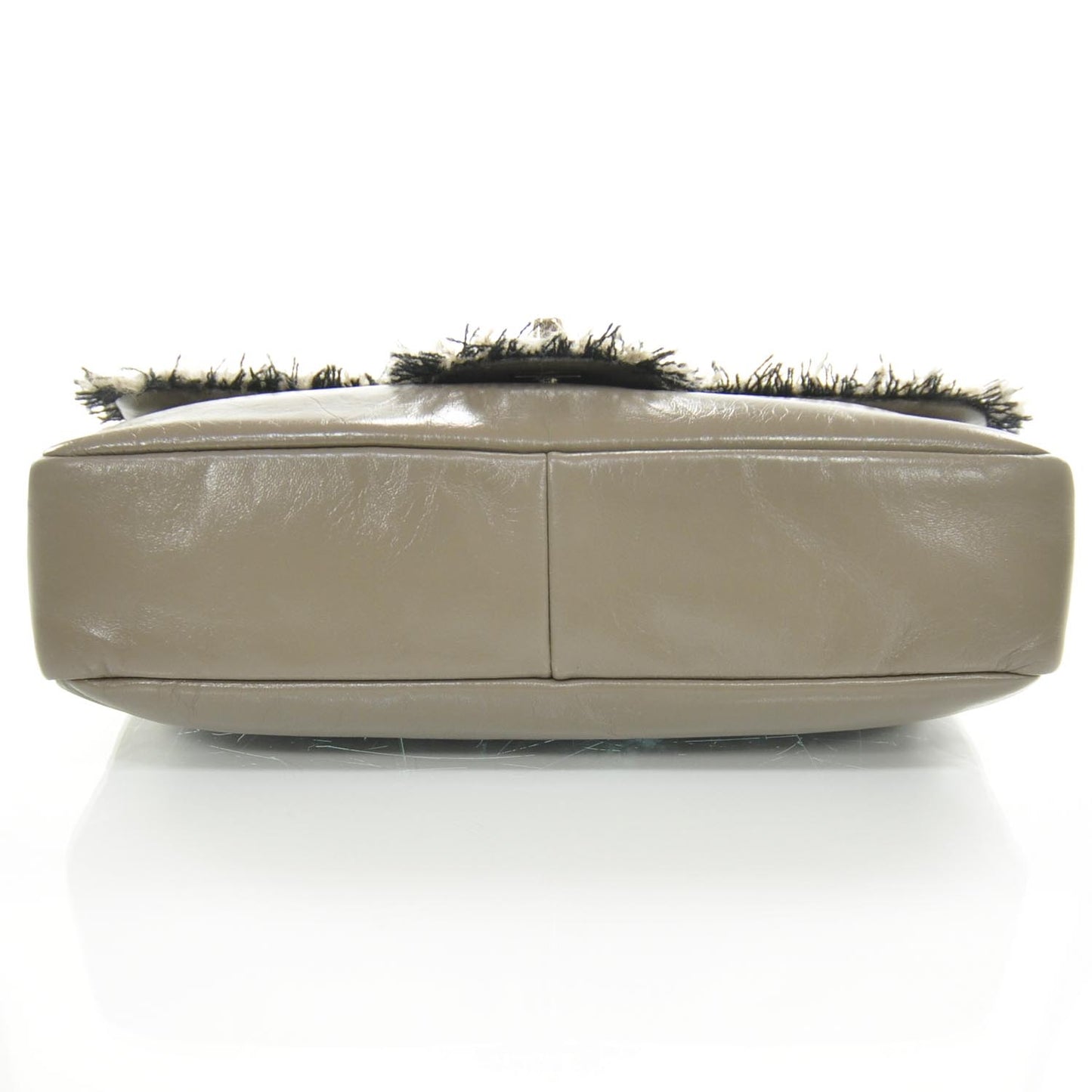 Lambskin Tweedy Flap Taupe