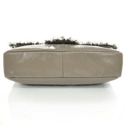 Chanel Lambskin Tweedy Flap Taupe 4 of 9