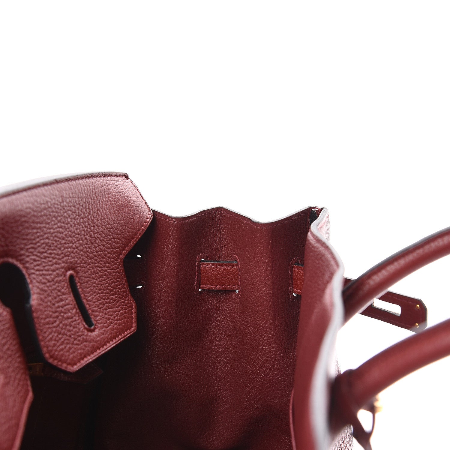 Hermes Taurillon Clemence Birkin 35 Rouge H 22 of 37