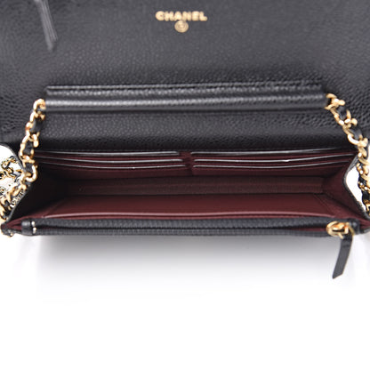Chanel Caviar Quilted Wallet On Chain WOC Black 5 of 11