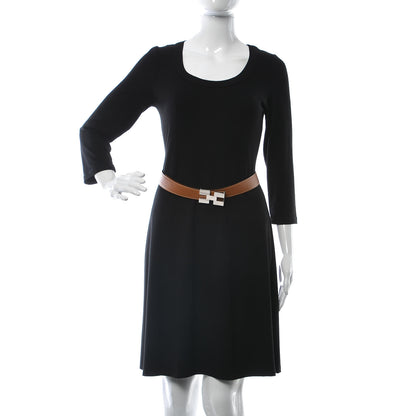 Hermes Epsom Perforated 32mm Belt 95 Gold Black 2 of 7