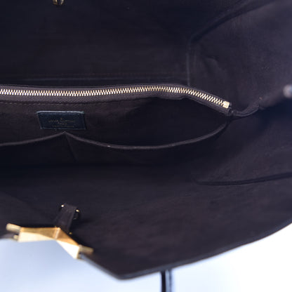 Louis Vuitton Calfskin Monogram Kimono Tote Black 11 of 19